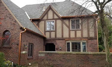 half-round copper gutters